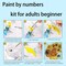 Paint by Numbers for Adults and Beginner, 4 Pack Van Gogh Starry Night, Without Frame DIY Oil Painting Acrylic Paints, Home Wall Decor Gift (16x19inch)